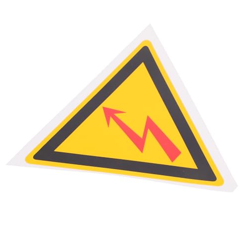 MAGICLULU Achten Sie Elektrische Schläge Selbstklebendes Warnschild für Hohe Spannung Sicherheitszeichen mit Klarer und Auffälligem Design Geeignet für Maschinen und Geräte von MAGICLULU