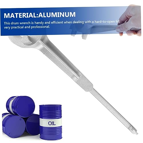 MAGICLULU Aluminium Fassschlüssel Gallonen Öffner Rutschfester Spundschlüssel für Öl Wasser und Chemiefässer Vielseitiges Metallwerkzeug zur Effizienten Öffnung von Eimerdeckeln und Fässern MAGICLULU Aluminium Fassschlüssel Gallonen Öffner Rutschfester Spundschlüssel für Öl Wasser und Chemiefässer Vielseitiges Metallwerkzeug zur Effizienten Öffnung von Eimerdeckeln und Fässern von MAGICLULU