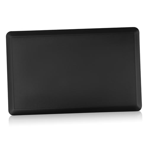 MAGICLULU Anti-Ermüdungs-Fußpolster Bodenkissen Stehpolster für Stehpult Ermüdungsmatte für die Küche Bodenmatten Teppiche für den Küchenboden Küchenteppiche Komfortmatte Stehpad PVC Schwarz von MAGICLULU