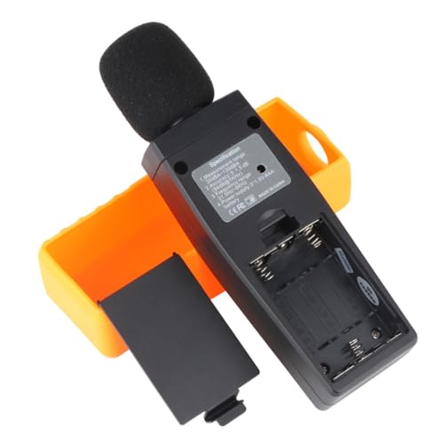 MAGICLULU Anzeige Des Schallpegelmessers Meter Lärmmessgerät Im Klassenzimmer Lärmmonitor Digitaler Dezibelmesser Schallmesser Messung Überwachung Verwendung Geräuschtester Plastik Orange von MAGICLULU