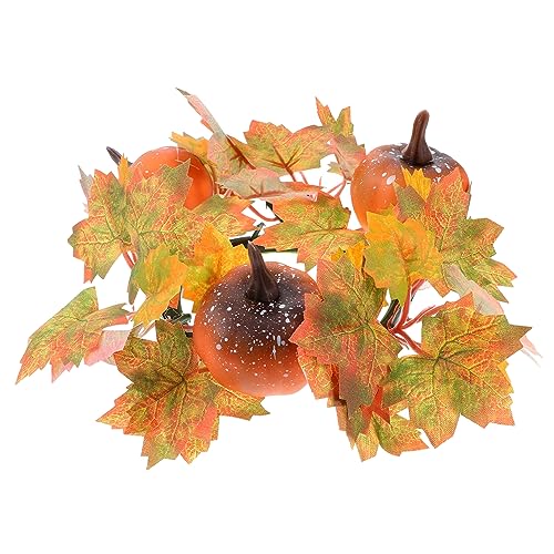 MAGICLULU Artificial Maple Leaf Candle Ring Fall Table Centerpiece Thanksgiving Decor with Realistic Leaves for Home Decoration and Creative Photos MAGICLULU Artificial Maple Leaf Candle Ring Fall Table Centerpiece Thanksgiving Decor with Realistic Leaves for Home Decoration and Creative Photos von MAGICLULU