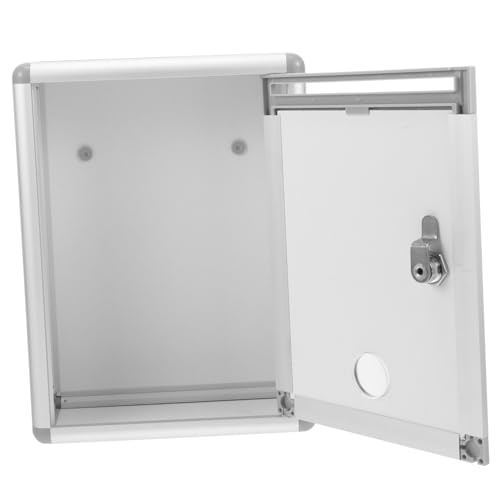 MAGICLULU Aufbewahrungsbehälter Briefkasten Zur Wandmontage Lagerplätze Briefkasten An Der Haustür Klarsicht-ticketbox Klare Postfach Haushaltsbriefkasten Briefpostbehälter Sammelbox Metall MAGICLULU Aufbewahrungsbehälter Briefkasten Zur Wandmontage Lagerplätze Briefkasten An Der Haustür Klarsicht-ticketbox Klare Postfach Haushaltsbriefkasten Briefpostbehälter Sammelbox Metall von MAGICLULU