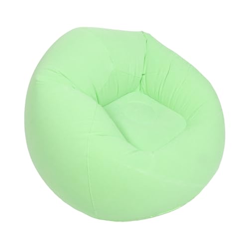 MAGICLULU Aufblasbarer Lounger Stuhl Grün Tragbarer Faltbarer Luftsofa Lazy Sofa mit Schnellaufblasfunktion Wasserdichter Outdoor Recliner für Camping Lesen Schlafzimmer und Wohnzimmer von MAGICLULU