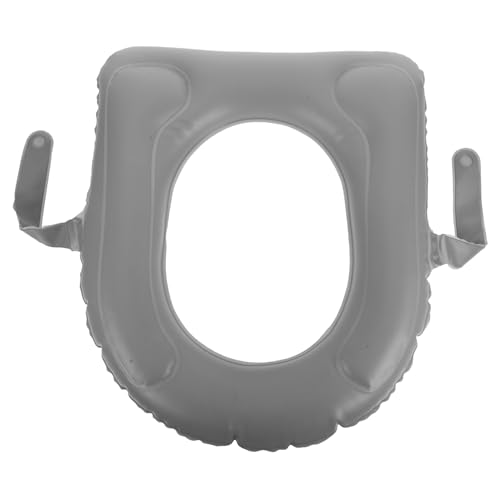 MAGICLULU Aufblasbares Toilettensitzkissen mit Saugnäpfen und Aufbewahrungstasche für Senioren Bequeme rutschfeste Sitzauflage aus PVC für Altersgruppen und Installieren von MAGICLULU