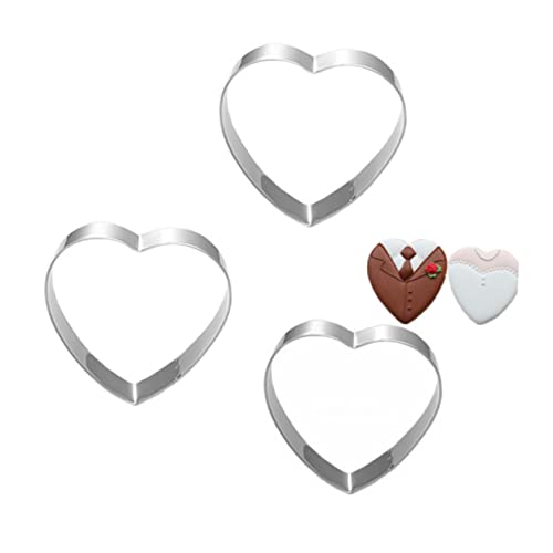 MAGICLULU Ausstechformen in Herzform Zum Valentinstag Große Backformen für Kekse von MAGICLULU