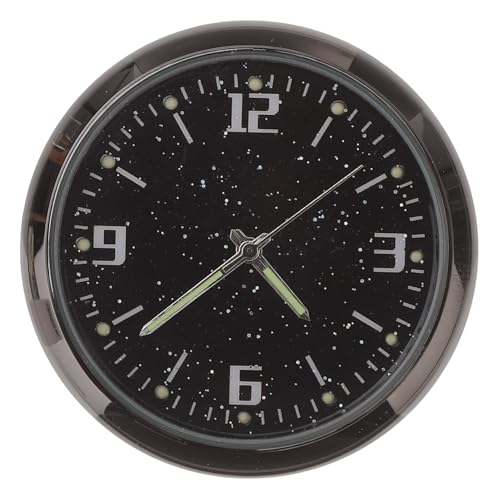 MAGICLULU Auto Mini Uhr zum Aufkleben Langlebige Stahlkonstruktion Einfache Montage Armaturenbrett Stilvolle Auto-dekoration für Fahrzeuginnenraum und Vielseitige Nutzung von MAGICLULU