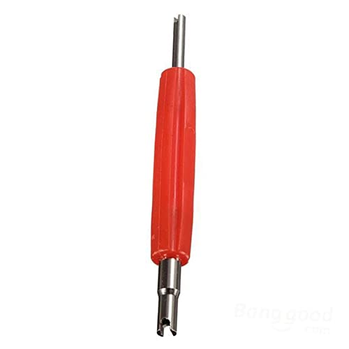 MAGICLULU Auto Ventileinsatz Werkzeug Rot Luftventil Kern Entferner für Reifen und Klimaanlage Stahlkern mit Kunststoffgriff Auto Ventileinsatz Reparatur Tool von MAGICLULU