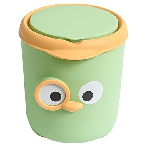MAGICLULU TischmüLleimer Mit Deckel - Büro mülleimer Mini MüLleimer Niedlicher Schreibtisch-mülleimer FüR Schreibtisch SüßEr Kreativer Papierkorb FüR BüRo Zu Zuhause Und Studentenwohnheim von MAGICLULU