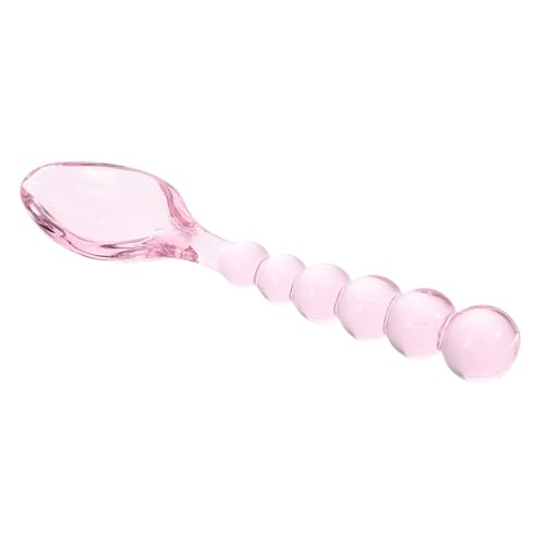 MAGICLULU Bunte Glaslöffel Transparent Farbig für Kaffee Tee Dessert Rühren Vielseitig Hitzebeständig Modernes Design Komfortabler Griff für Zuhause Bar Party von MAGICLULU