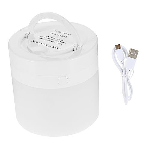 MAGICLULU Bunte Nachtlicht Tischlampe USB Ladegerät Touch Control Nachttischlampe mit 1200mAh Dekorative LED Lampe für Schlafzimmer und Wohnräume Dimmbar und Tragbar Visuelles Lampendekor von MAGICLULU