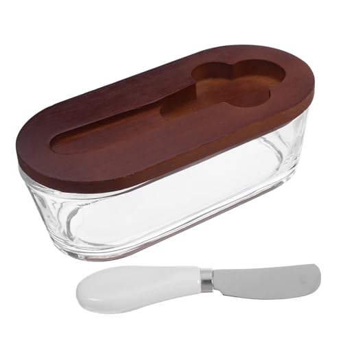 MAGICLULU Butterdose mit Deckel und Messer Rechteckig Luftdicht Butterbehälter für Küche Frischhaltedose für Butter und Käse Platzsparend Elegantes Design für Arbeitsplatte MAGICLULU Butterdose mit Deckel und Messer Rechteckig Luftdicht Butterbehälter für Küche Frischhaltedose für Butter und Käse Platzsparend Elegantes Design für Arbeitsplatte von MAGICLULU