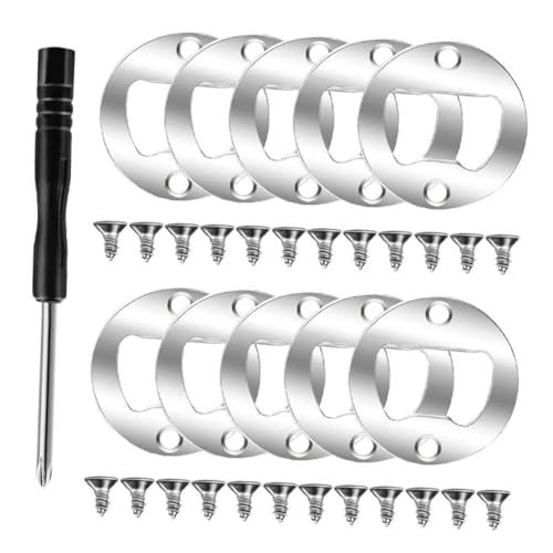 MAGICLULU DIY Flaschenöffner Rundes Hardware Teilig mit Schraubendreher Langlebige Flaschenöffner Einsätze für Bierflaschen Vielseitiges Werkzeug für Bier und Getränkeflaschen Sicher und von MAGICLULU