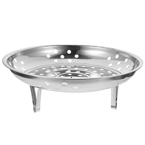 MAGICLULU Dampfeinsatz für Töpfe Dampfgarer mit Fuß Vielseitig Einsetzbar als Dampfschalen für Gemüse Teigtaschen Eier Kühl oder Servierplatte von MAGICLULU