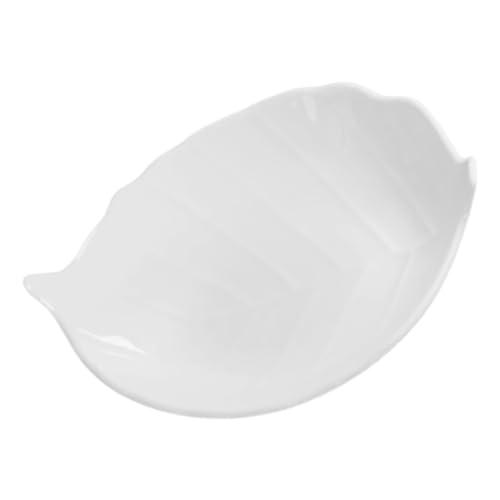 MAGICLULU Dessertteller Aus Keramik – Elegantes Tablett in Blattform Perfekt Als Heimdekoration Zum Servieren Von Salaten Und Snacks von MAGICLULU