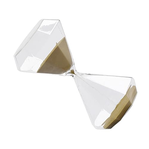 MAGICLULU Diamant-Sanduhr-Dekoration Geschenk Spielzeugsand Schreibtisch Rotieren Glas Mit Hohem Borosilikatgehalt von MAGICLULU