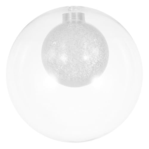 MAGICLULU Doppelglas Lampenschirm Ersatzglas Kugelförmig Transparent Hitzeschutz Schutz Glasabdeckung für Wohnzimmer Pendelleuchte Gemütliches Licht von MAGICLULU