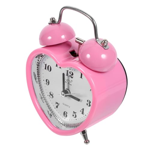 MAGICLULU Doppelglocken-Wecker Nachttischwecker Nicht Tickender Wecker Kinderdekor-Wecker Für Kinder Batteriewecker Nachtlichtuhr Wecker Für Kinder Nachttischuhr von MAGICLULU
