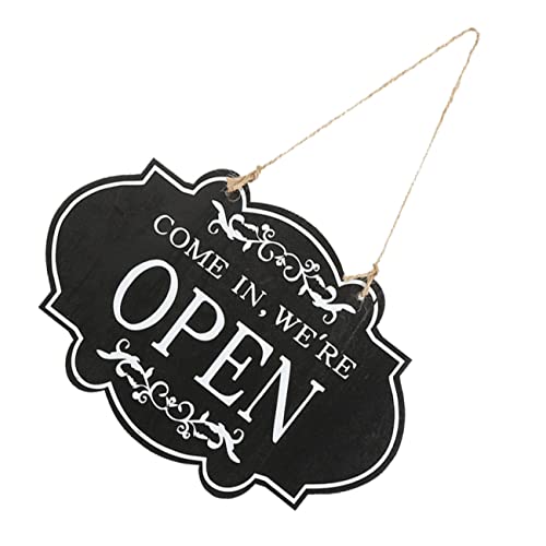MAGICLULU Doppelseitiges Holzschild Offenes Geschlossenes Schild für Geschäft Hängend mit Lanyard für Tür Fenster Restaurant Bar Dekoration MAGICLULU Doppelseitiges Holzschild Offenes Geschlossenes Schild für Geschäft Hängend mit Lanyard für Tür Fenster Restaurant Bar Dekoration von MAGICLULU
