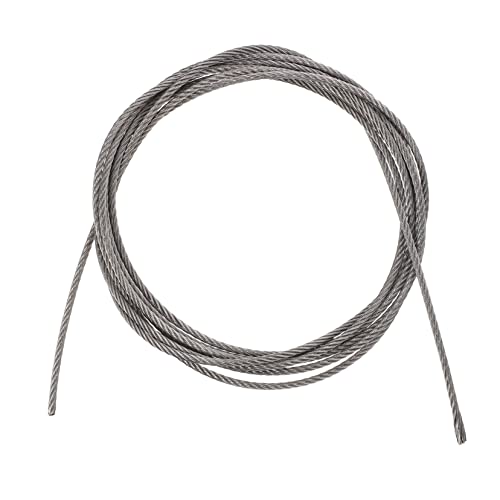 MAGICLULU Drahtseil Rostfrei Stahlkabel Flexibel Belastbar für Wäscheleine Garten Zaun Outdoor Schwerlastfähig von MAGICLULU