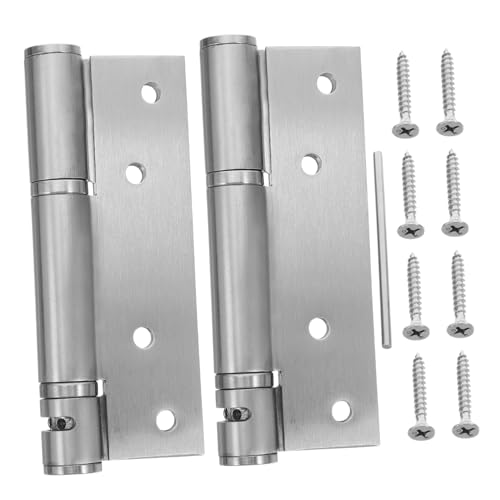 MAGICLULU Edelstahl Dämpfungs-scharniere mit Selbstschließfunktion Einstellbarer Türschließer mit Geräuschloser Polsterung Pufferscharnier für Schranktüren Robust und Rostfrei von MAGICLULU