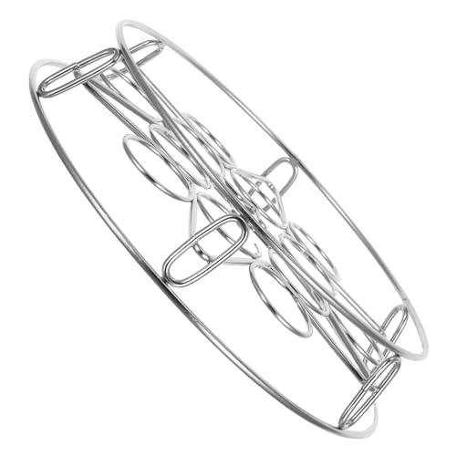 MAGICLULU Edelstahl Dampf-eierkorb Stapelbar Rundes Fußgestell Dämpfergestell Küchen-eierkocherständer für Schnellkochtopf Mehrfach-eierdämpfer Zeitersparnis Beim Frühstück von MAGICLULU