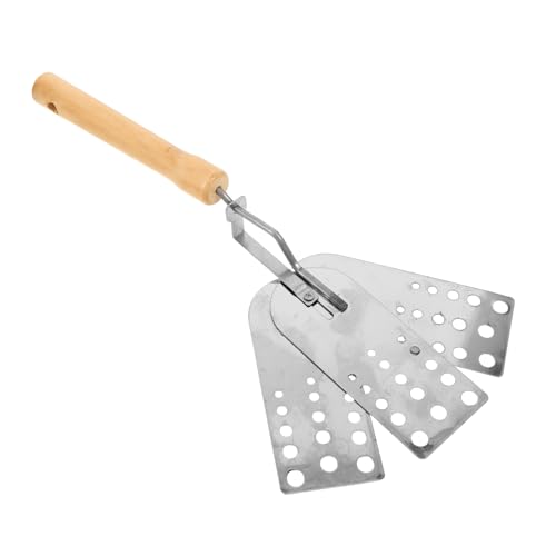 MAGICLULU Edelstahl Grillspachtel mit Holzgriff Vielseitiger Bbq Food Turner und Burger Wender Flacher Fleischwender und Pfannkuchenwender für Grill und Grillplatte Rutschfester Griff MAGICLULU Edelstahl Grillspachtel mit Holzgriff Vielseitiger Bbq Food Turner und Burger Wender Flacher Fleischwender und Pfannkuchenwender für Grill und Grillplatte Rutschfester Griff von MAGICLULU