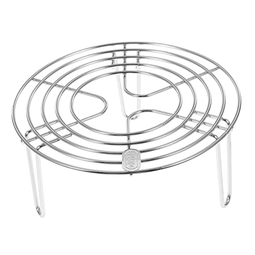 MAGICLULU Edelstahl-dampfgarer Runder Dampfkühlrost Edelstahl Runder Dampfständer Für Gesundes Kochen von MAGICLULU