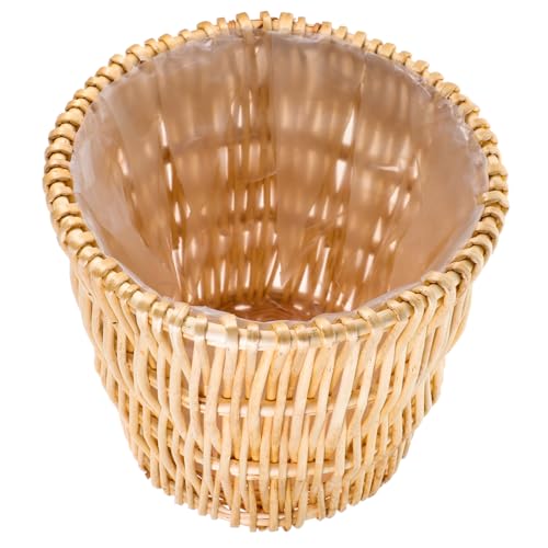 MAGICLULU Eleganter Rattan Mülleimer Kompakter Abfallkorb für Zuhause Vielseitige Aufbewahrungslösung Handgefertigtes Design mit Feinen Details Robustes und Accessoire für von MAGICLULU