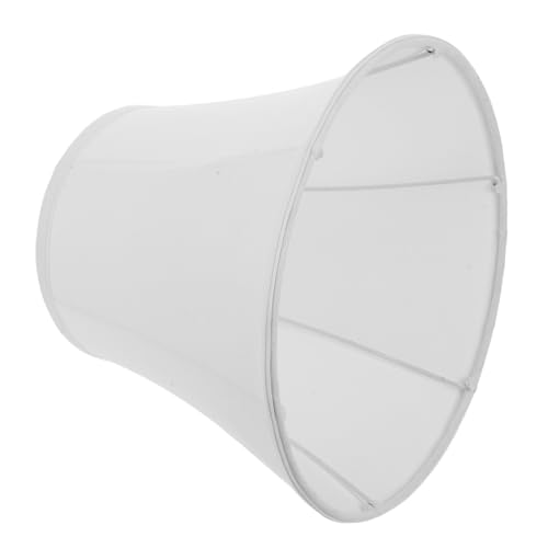 MAGICLULU Eleganter Stofflampenschirm Weiß Trommelform Ersatz Lampenschirm für Decken Tischleuchten Vielseitig Einsetzbar für Schlafzimmer Wohnzimmer Abnehmbarer Bezug Einfach zu Reinigen von MAGICLULU
