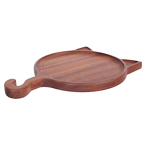 MAGICLULU Elegantes Tablett Aus Ebenholz Servierplatte in Katzenform Nicht Gesund Für Snacks Kuchen Obst Für Veranstaltungen von MAGICLULU