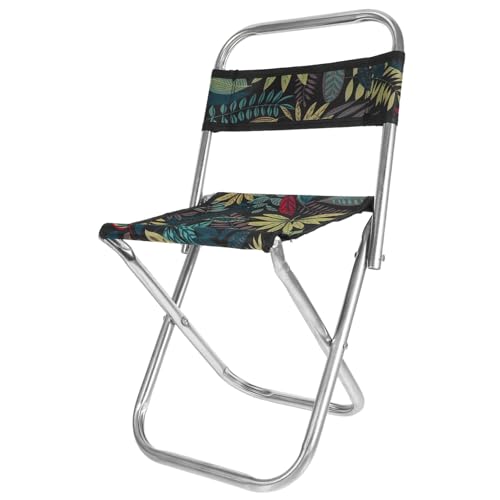 MAGICLULU Faltbarer Barhocker Klappstuhl mit Rückenlehne und Tragkraft Leichter Outdoor Campingstuhl Stabiler Klapphocker für Grillen Sportveranstaltungen Freizeit von MAGICLULU