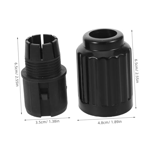 MAGICLULU Fan Pole Lock Nut Schwarz Sockelventilator Rohrverbinder Zubehör Sicherer Verriegelungsmechanismus für Zuhause Büro Industrie Stehventilator Stange von MAGICLULU
