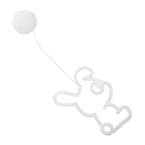 MAGICLULU Farbige Beleuchtung Osterdeko Osternachtlicht Osterhasen-schilder Nachtlicht Für Kleinkinder Osterlampe Hasen-nachtlicht Ostern-fenster-lichter-dekoration Nachtlicht Hase Weiß Led von MAGICLULU