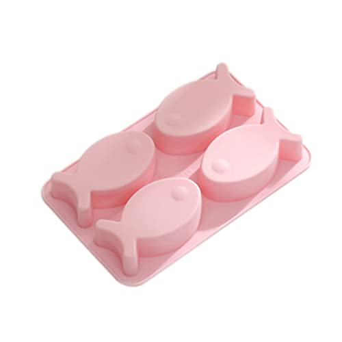 MAGICLULU Fischtablett Eisformen in Fischform Silikonform Zum Kuchendekorieren 4 Gitter Sicher Zum Kochen MAGICLULU Fischtablett Eisformen in Fischform Silikonform Zum Kuchendekorieren 4 Gitter Sicher Zum Kochen von MAGICLULU