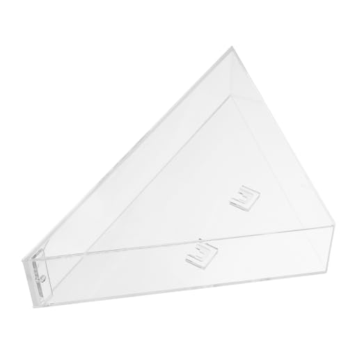 MAGICLULU Flaggen-Aufbewahrungsbox Ausstellungsschrank Wand Vitrine Sammler Wandmontierte Flaggen-Displaybox Transparenter Flaggen-Container Dreiecksflaggenetui Dreiecksflaggenbehälter Acryl von MAGICLULU