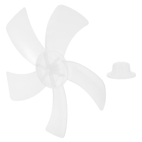 MAGICLULU Fünfblatt Ventilatorflügel Ersatzteil Transparent Geräuscharm Langlebig Kompatibel mit Tisch Stand und Wandventilatoren für Verbesserte Luftzirkulation und Leisen Betrieb von MAGICLULU