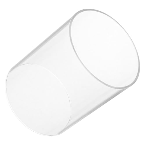 MAGICLULU Glas Kerzenhalter Transparenter Kerzenschirm Offene Flamme Schutz Kerzenzylinder Aus Glas Dekorativer Haushaltskerzenhalter Staub Und Winddichter Schutz Für Kerzen von MAGICLULU