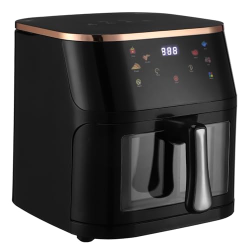 MAGICLULU Große Kapazität Heißluftfritteuse mit Sichtfenster Touchscreen Multifunktional für Familien Elektro Fritteuse für Knackige Speisen Vielseitig und Benutzerfreundlich von MAGICLULU