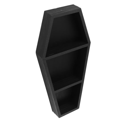 MAGICLULU Großes Sargregal aus Holz Stabile Aufbewahrung mit Feiner Verarbeitung Gothische Wanddeko für Schlafzimmer Wohnzimmer Vielseitiges Regal für Kleine Deko und Pflanzen MAGICLULU Großes Sargregal aus Holz Stabile Aufbewahrung mit Feiner Verarbeitung Gothische Wanddeko für Schlafzimmer Wohnzimmer Vielseitiges Regal für Kleine Deko und Pflanzen von MAGICLULU