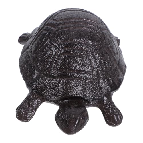 MAGICLULU Gusseisen Schildkröte Schlüsselversteck Gartendeko mit Großem Stauraum für Schlüssel und Wertsachen Dekorative Outdoor Aufbewahrungsbox für Garten Eingangsbereich von MAGICLULU