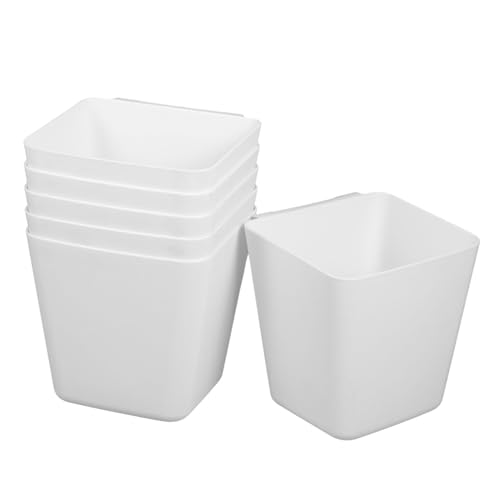 MAGICLULU Hängende Aufbewahrungsbox Aus Abs-material 6 Stück Hängebecher Aus Kunststoff Für Rollwagen Salonwagen Tätowierung Aufbewahrung Küche Weiß MAGICLULU Hängende Aufbewahrungsbox Aus Abs-material 6 Stück Hängebecher Aus Kunststoff Für Rollwagen Salonwagen Tätowierung Aufbewahrung Küche Weiß von MAGICLULU