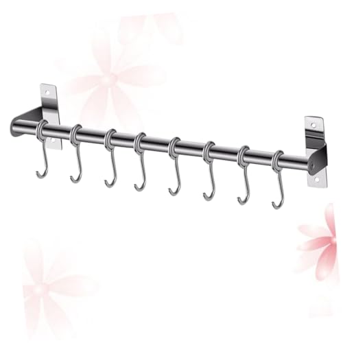 MAGICLULU Haken Edelstahl Küchen Wandhalterung Ohne Bohren Selbstklebend Multifunktional Küchenutensilien Hakenleiste Für Bad Schrank Organizer von MAGICLULU