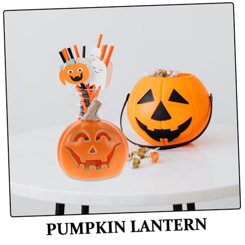 MAGICLULU Halloween Pumpkin Deko Leuchtende Jack O Lantern Figur Indoor Outdoor Vielseitig Für Herbst Halloween Party Tischdekoration Ohne Batterie MAGICLULU Halloween Pumpkin Deko Leuchtende Jack O Lantern Figur Indoor Outdoor Vielseitig Für Herbst Halloween Party Tischdekoration Ohne Batterie von MAGICLULU