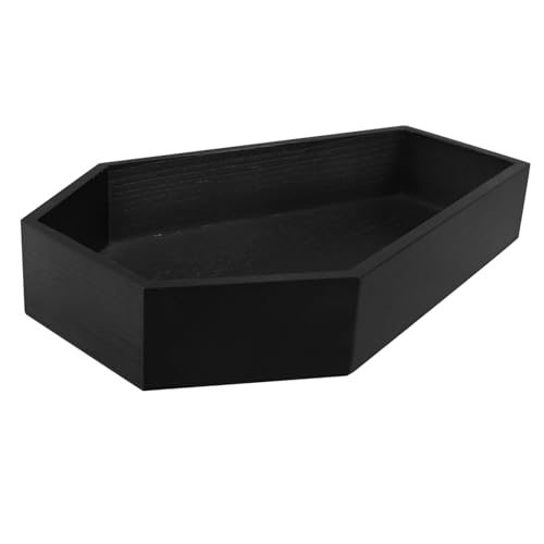 MAGICLULU Halloween Sarg-tablett aus Robustem Holz Multifunktionales Serviertablett für Snacks und Süßigkeiten Gothisches Dekor für Halloween-Partys Dekoratives Aufbewahrungsbrett für von MAGICLULU