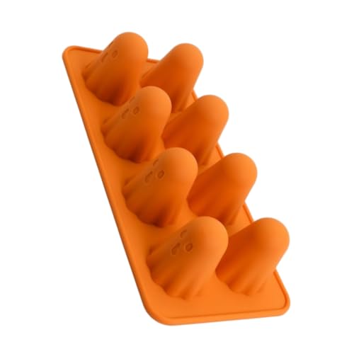 MAGICLULU Halloween Silikonform Geisterform für Schokolade Pudding Fondant Backform Hitzebeständig Vielseitig für Seifen Kerzen Muffins Candy Cake Dekoration für Party und Basteln von MAGICLULU