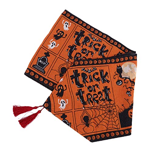 MAGICLULU Halloween Tischläufer mit Spinnen und Kürbismotiv Langlebiges Tischband als Dekorative Tischdecke für Esszimmer Party und Halloween Festdeko MAGICLULU Halloween Tischläufer mit Spinnen und Kürbismotiv Langlebiges Tischband als Dekorative Tischdecke für Esszimmer Party und Halloween Festdeko von MAGICLULU