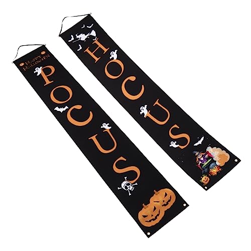 MAGICLULU Halloween Türbanner Teiliges Kreatives Hängendes Partydekor für Haustür Fenster Wand Front Porch Wetterfest für Innen und Außenbereich Halloween Party Flagge MAGICLULU Halloween Türbanner Teiliges Kreatives Hängendes Partydekor für Haustür Fenster Wand Front Porch Wetterfest für Innen und Außenbereich Halloween Party Flagge von MAGICLULU