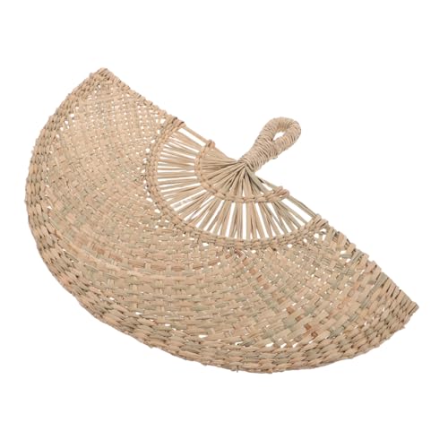 MAGICLULU Handgefertigter Strohwandschmuck Halbkreisventilator für Sommerkühlung Natürliche Handgewebte Asiatische Dekoration Platzsparender Boho Vintage Fan für Wanddeko und Wohnambiente MAGICLULU Handgefertigter Strohwandschmuck Halbkreisventilator für Sommerkühlung Natürliche Handgewebte Asiatische Dekoration Platzsparender Boho Vintage Fan für Wanddeko und Wohnambiente von MAGICLULU