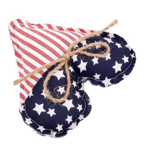 MAGICLULU Herzförmiges Gestuftes Tablett Für Unabhängigkeitstag Patriotisches Design Aus Sicherem Material Für Festliche Tischdekoration Für Feiern Und Heimdekoration von MAGICLULU