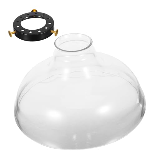 MAGICLULU Hitzebeständiger Borosilikat Glas Lampenschirm Ersatz Handgeblasene Trichterform Transparente Decken Wandleuchten Abdeckung Klarer Lampenschirm für Pendelleuchten und Kronleuchter von MAGICLULU